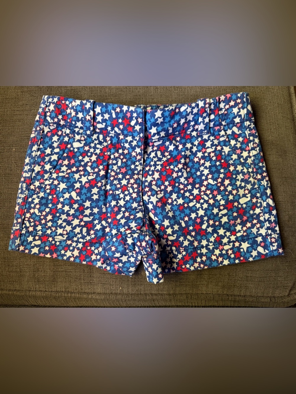 Vineyard Vines Kids Star Print Shorts - Blue, Red, White